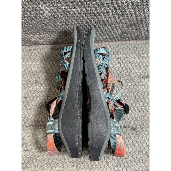 Chaco Womens 7 ZCloud X2 Rune Teal Slingback Toe-loop Hiking Sandals - J106056W - Picture 6 of 9